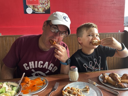 JB Eating Wings for the First Time